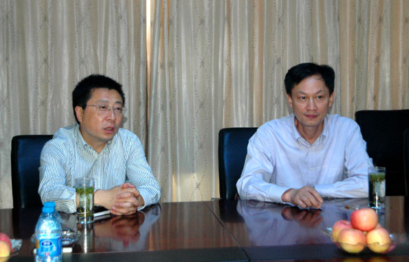 溧阳市地税局局长戚浩东一行来大宝娱乐集团调研