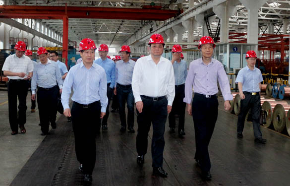 常州市委常委、常务副市长韩九云来大宝娱乐电缆调研