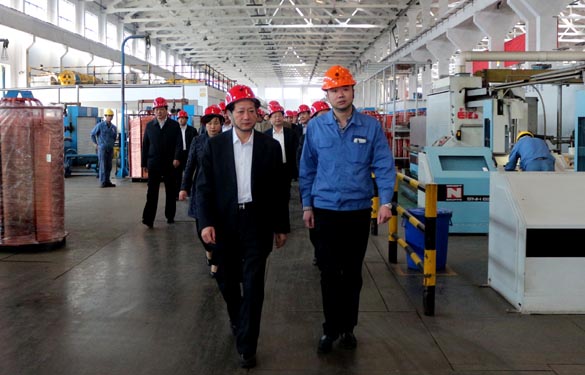 2016年3月28日，，，，，，山东省新泰市党政代表团一行来大宝娱乐电缆旅行