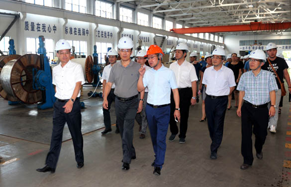 浙江省海盐县党政代表团来大宝娱乐电缆旅行考察