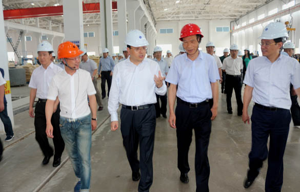 常州市市长费高云一行来大宝娱乐电缆督查西厂区三期项目建设情形