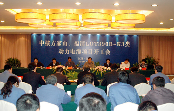 大宝娱乐“中核方家山、福清LOT390B-K3类 动力电缆项目开工会”顺遂召开