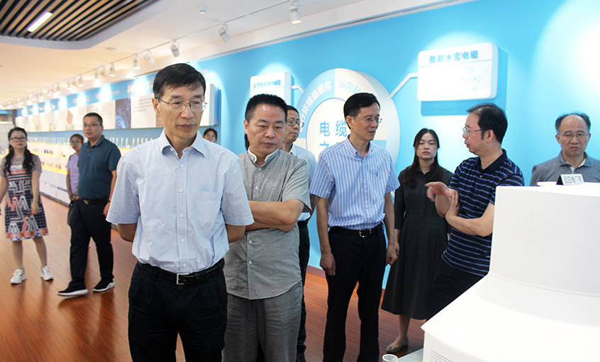 江苏省财务厅一级巡视员李载林一行来大宝娱乐电缆旅行交流